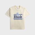 Rhude Rossa Tee - Vintage White / Blue