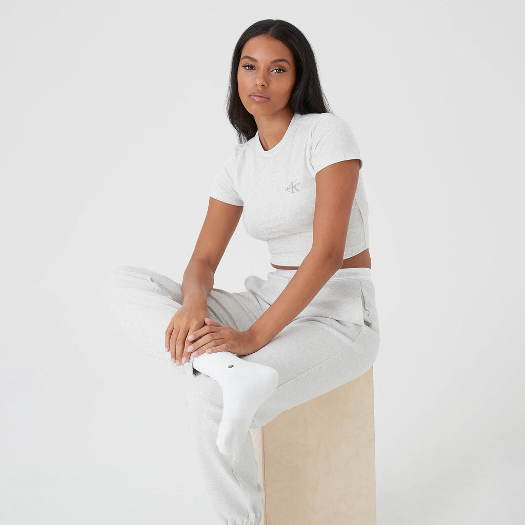 Kith Women for Calvin Klein Mulberry Tee - Light Heather Grey