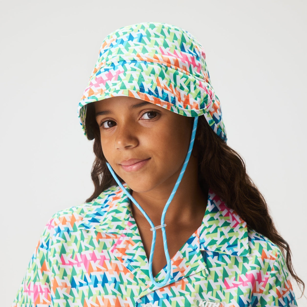 Kith Kids Printed Swim Bucket Hat - Peridot