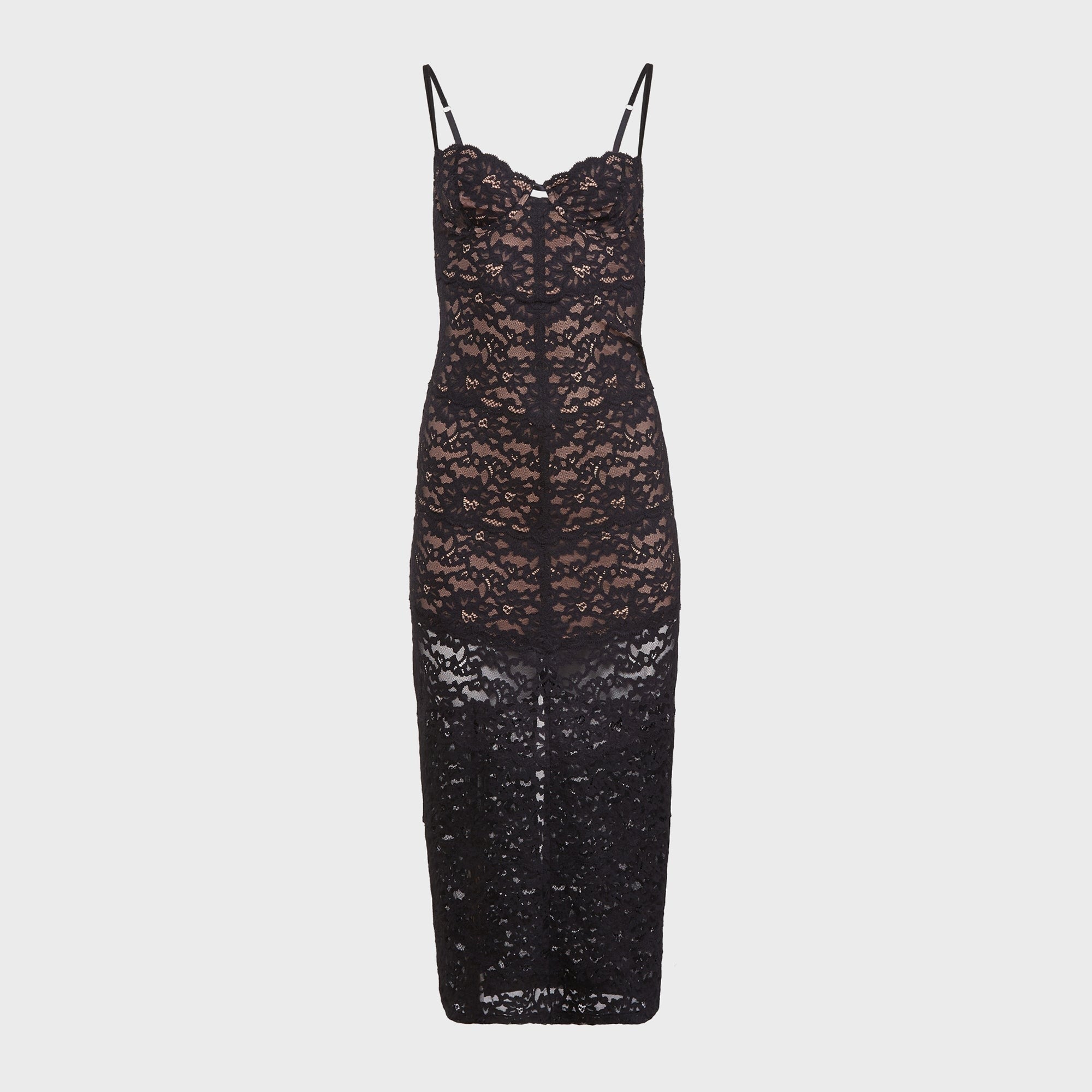 Fleur du Mal Charlotte Lace Dress - Black