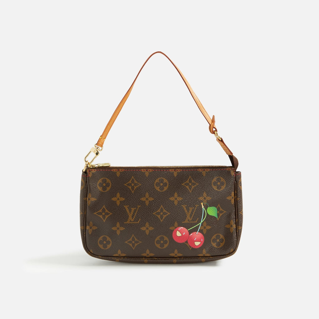 WGACA Louis Vuitton x Takashi Murakami Cherry Pochette - Brown
