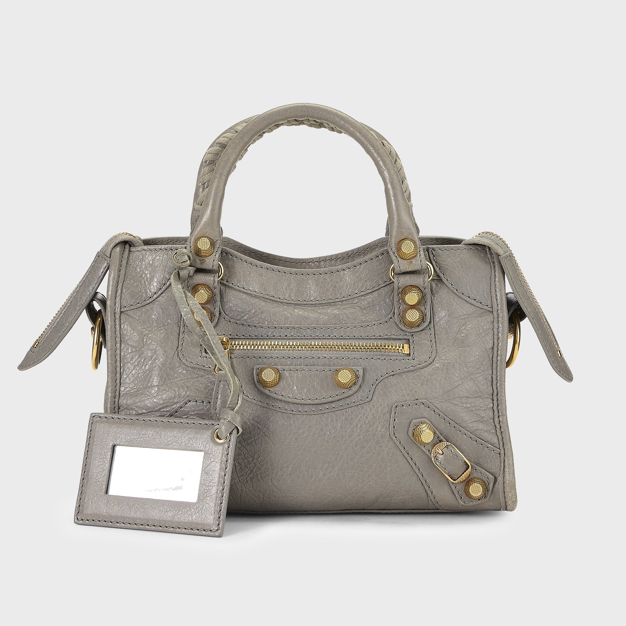 WGACA Balenciaga Agneau Giant 12 City Mini Bag - Grey