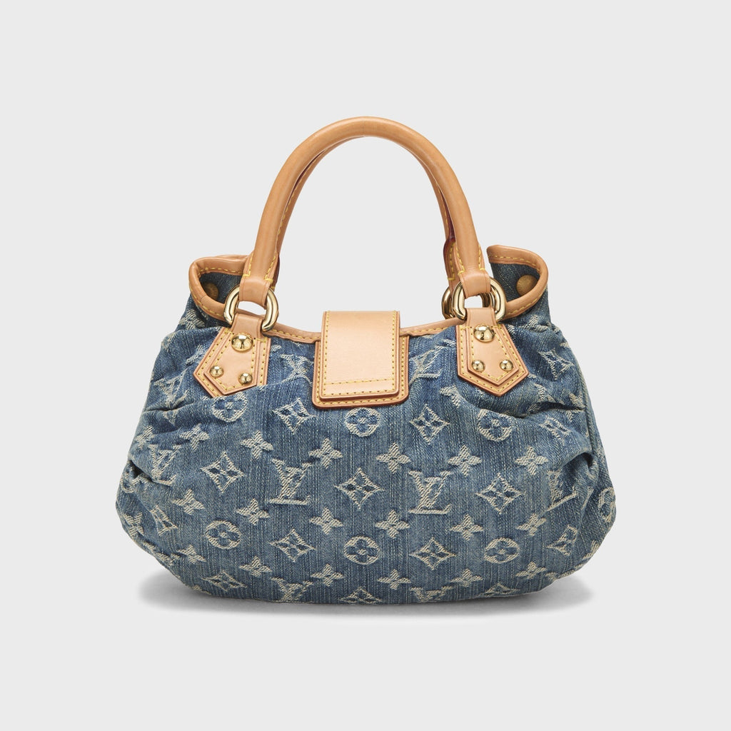 WGACA Louis Vuitton Monogram Denim Pleaty Bag - Blue