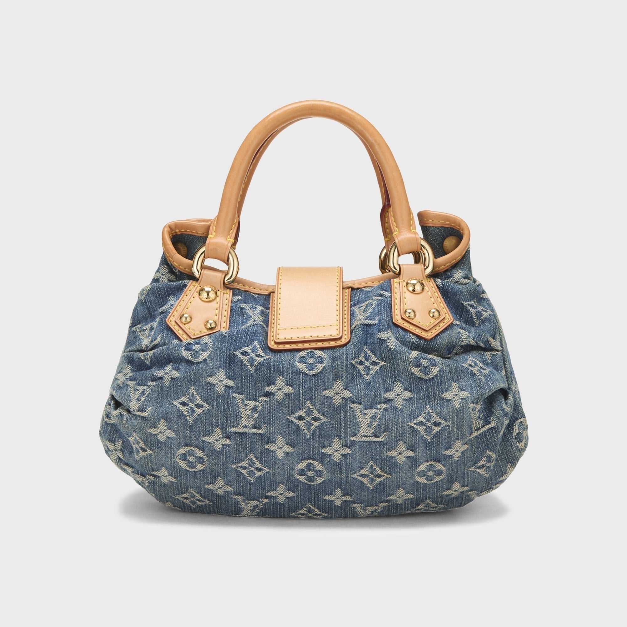 WGACA Louis Vuitton Monogram Denim Pleaty Bag - Blue