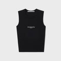 Alexander Wang Logo Print Fitted Tank Top - Black