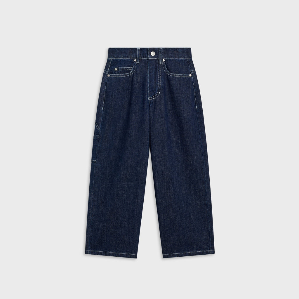 Kith Kids Denim Heston Wide Leg Utility Jean - Dark Indigo