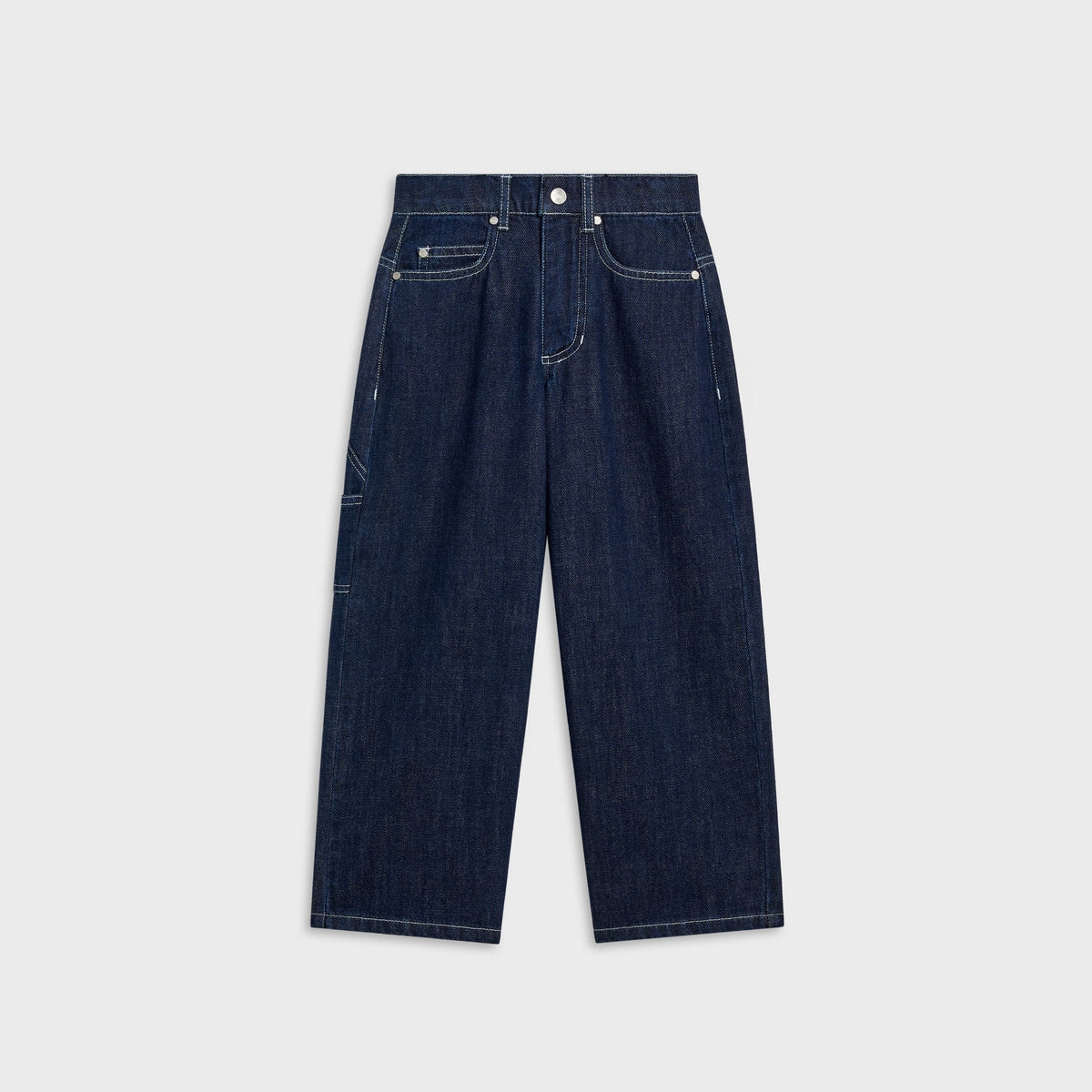 Kith Kids Denim Heston Wide Leg Utility Jean - Dark Indigo