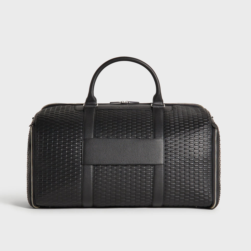 Kith for BMW Leather Travel Garment Duffle Bag - Black