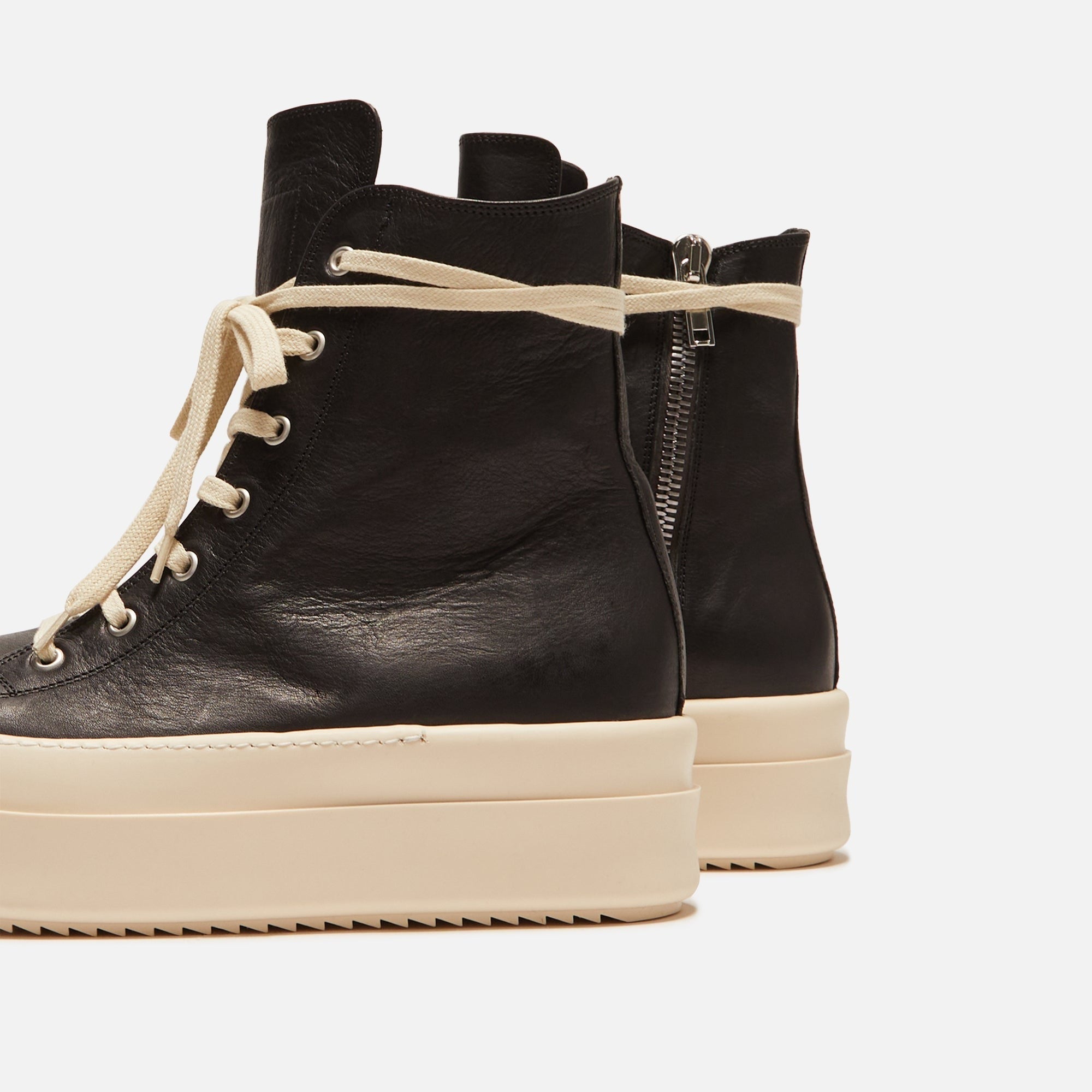 Rick Owens Mega Bumper Sneakers - Black / Milk