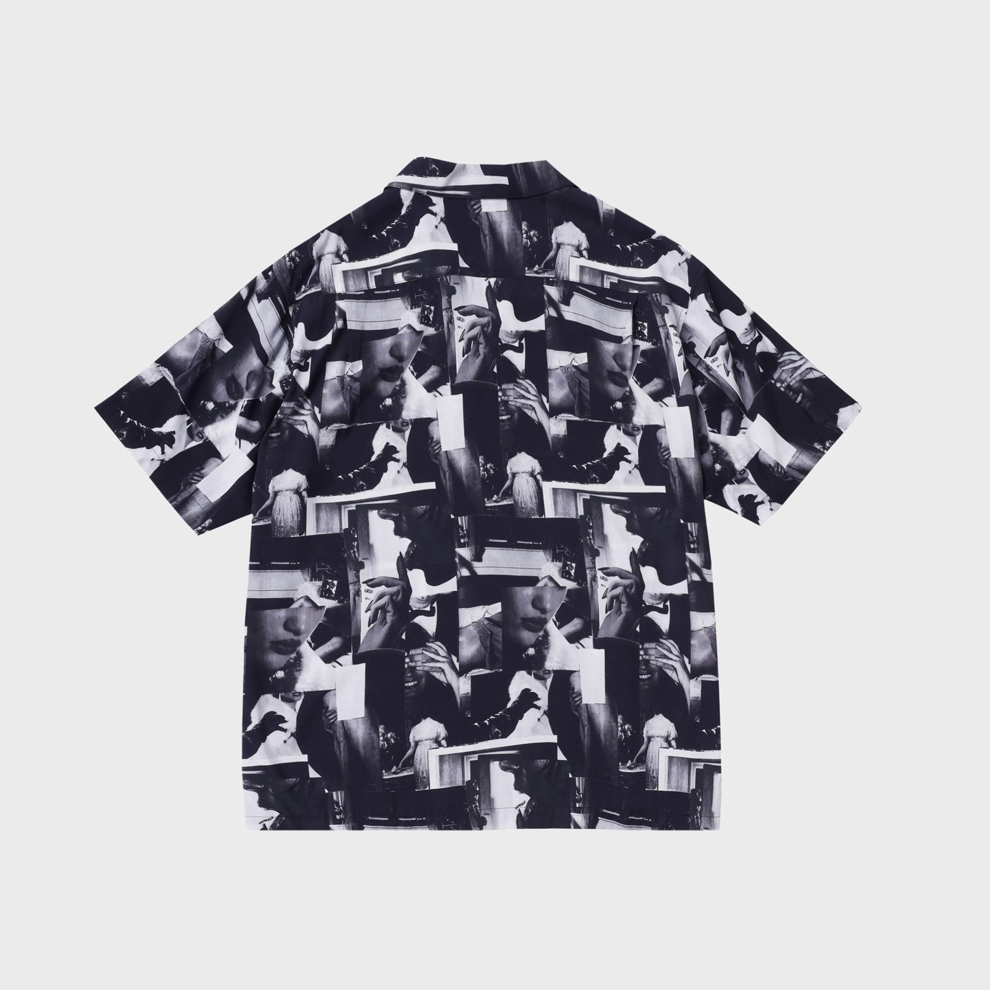 vowels Printed Still Shirt - Black