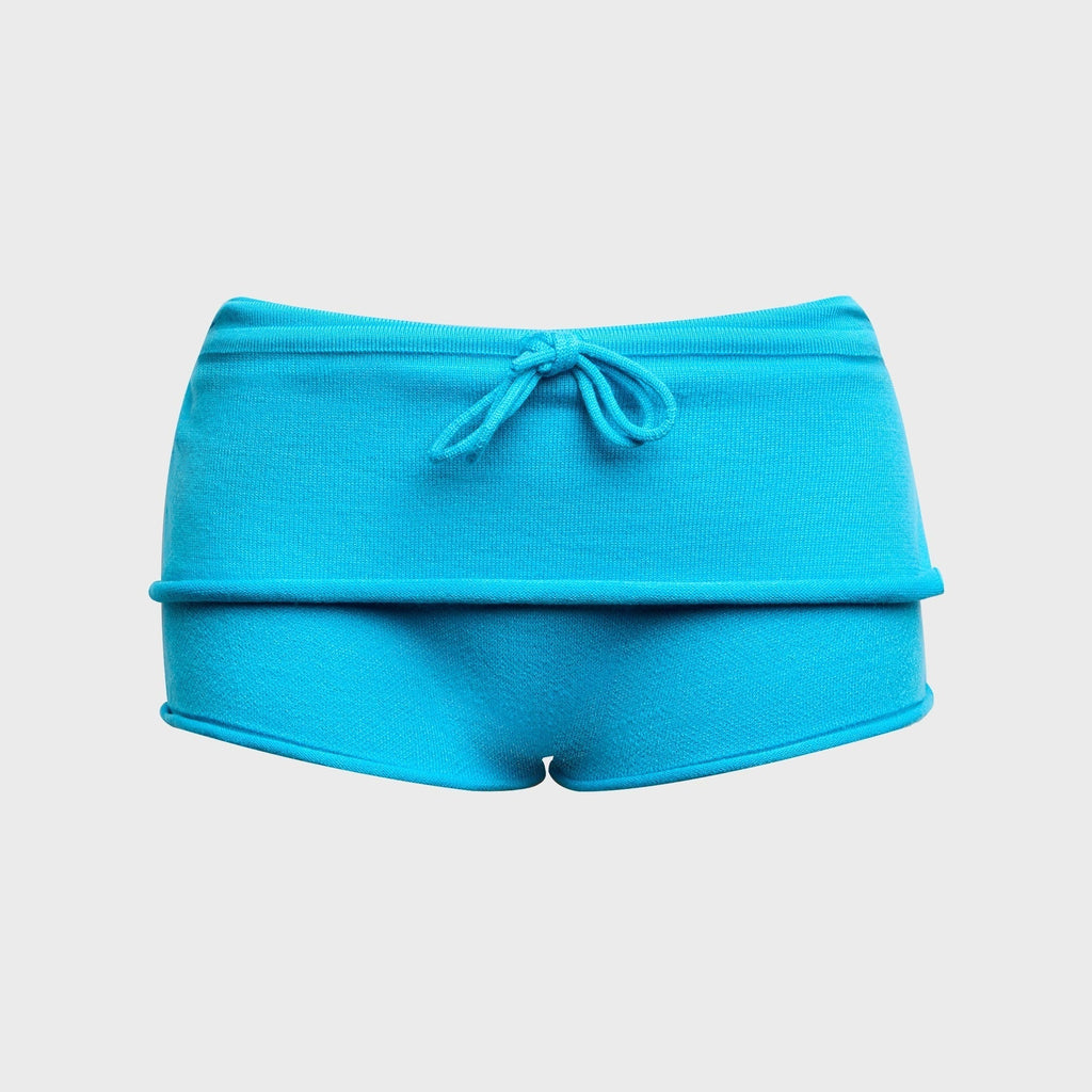Isa Boulder Lattice Wrap Skirt - Turquoise