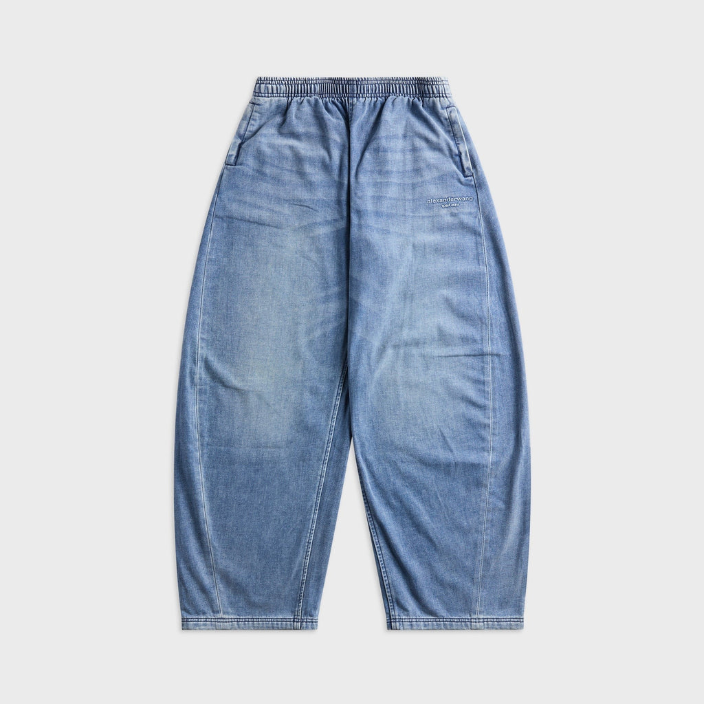 Alexander Wang Sweatpant with Elasticated Drawstring Waist - Washed Light Blue