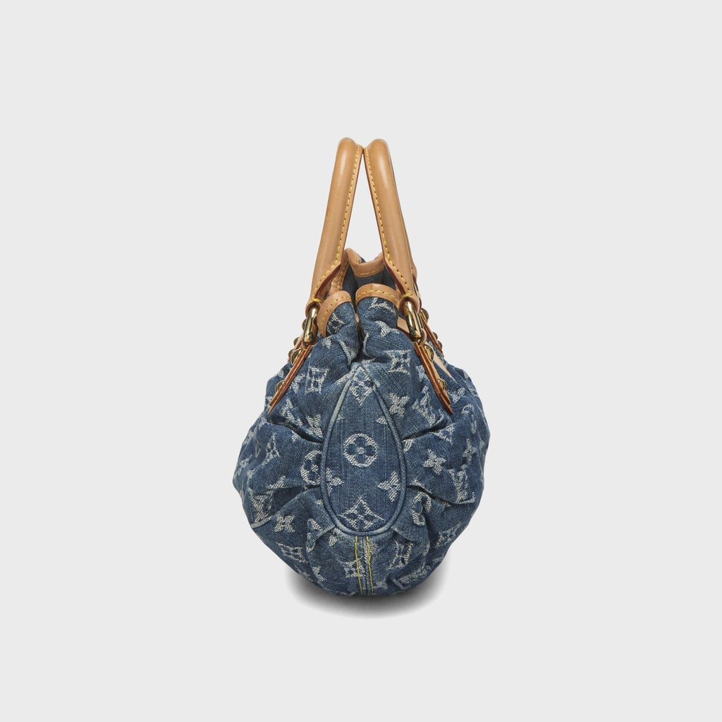 WGACA Louis Vuitton Denim Pleaty Bag - Blue