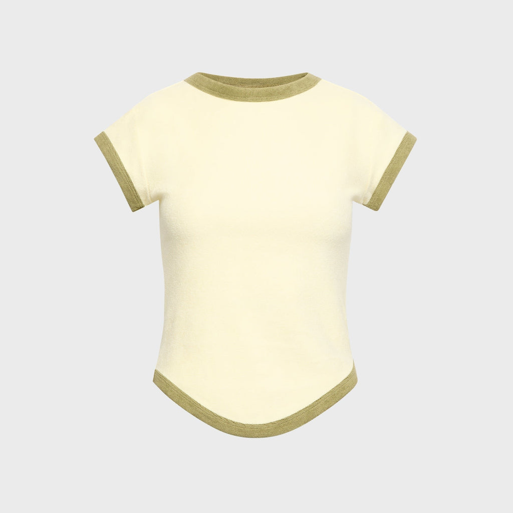 The Line by K Lavi Terry Tee - Baby Yellow