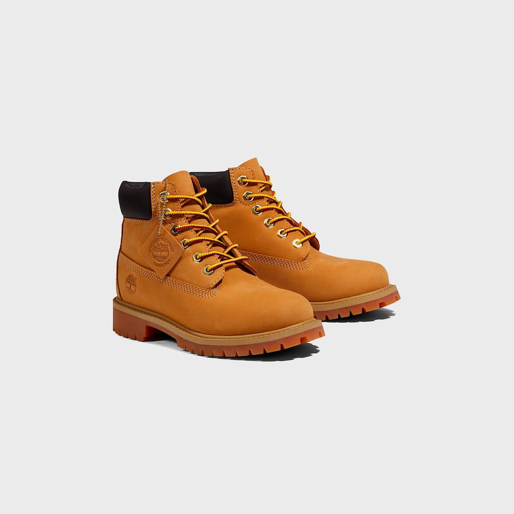 Timberland Kids 6-Inch Lace Up Waterproof Boot - Wheat