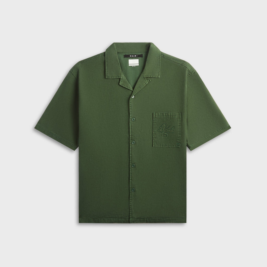 Ksubi Kursed Diner Short Sleeve Shirt - Hash Green