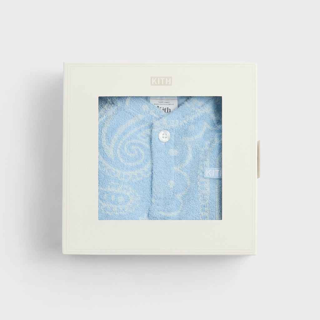 Kith Baby Paisley Jacquard Henley Romper Box Set - Serene