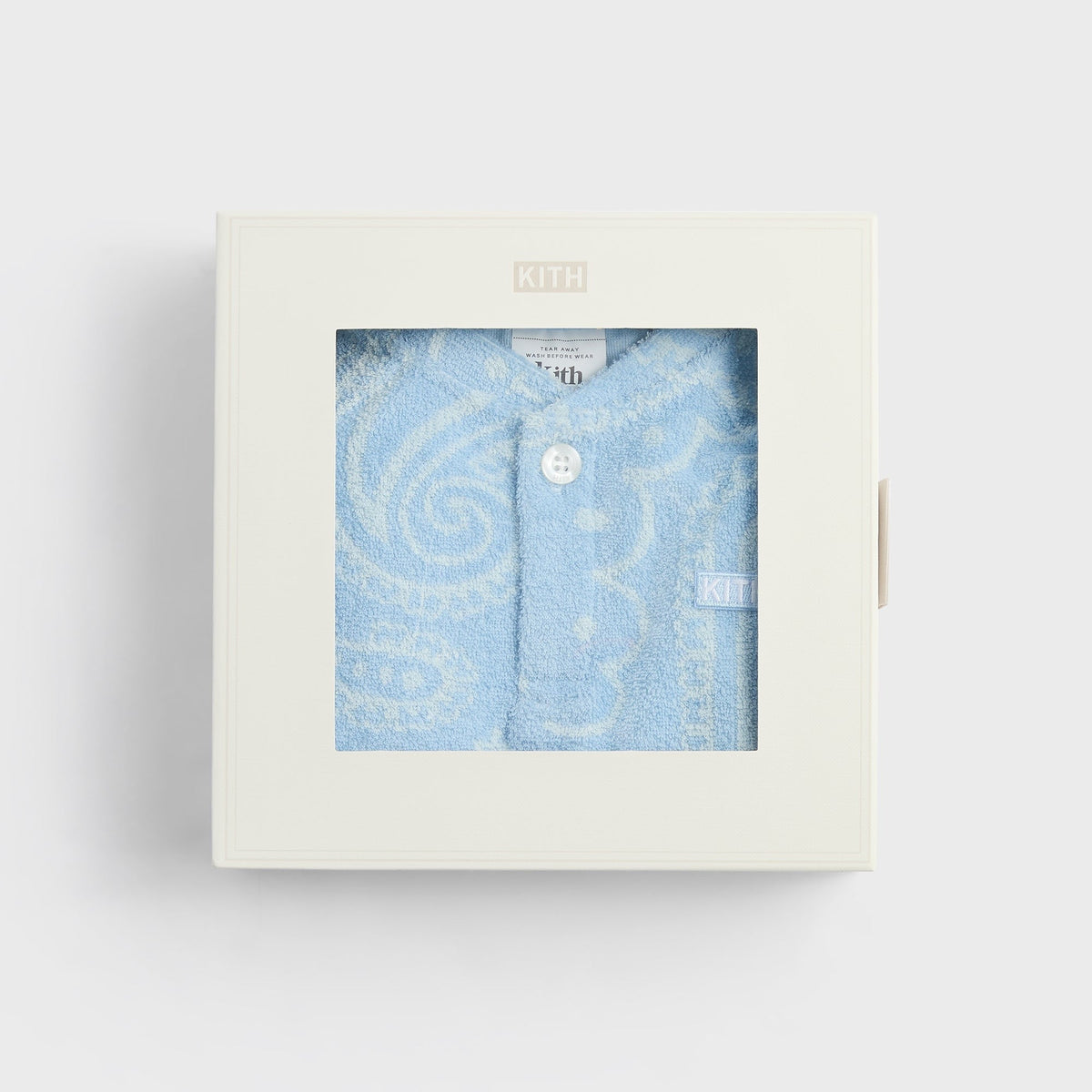 Kith Baby Paisley Jacquard Henley Romper Box Set - Serene