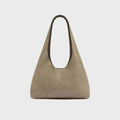 St. Agni Suede Soft Bag - Pebble