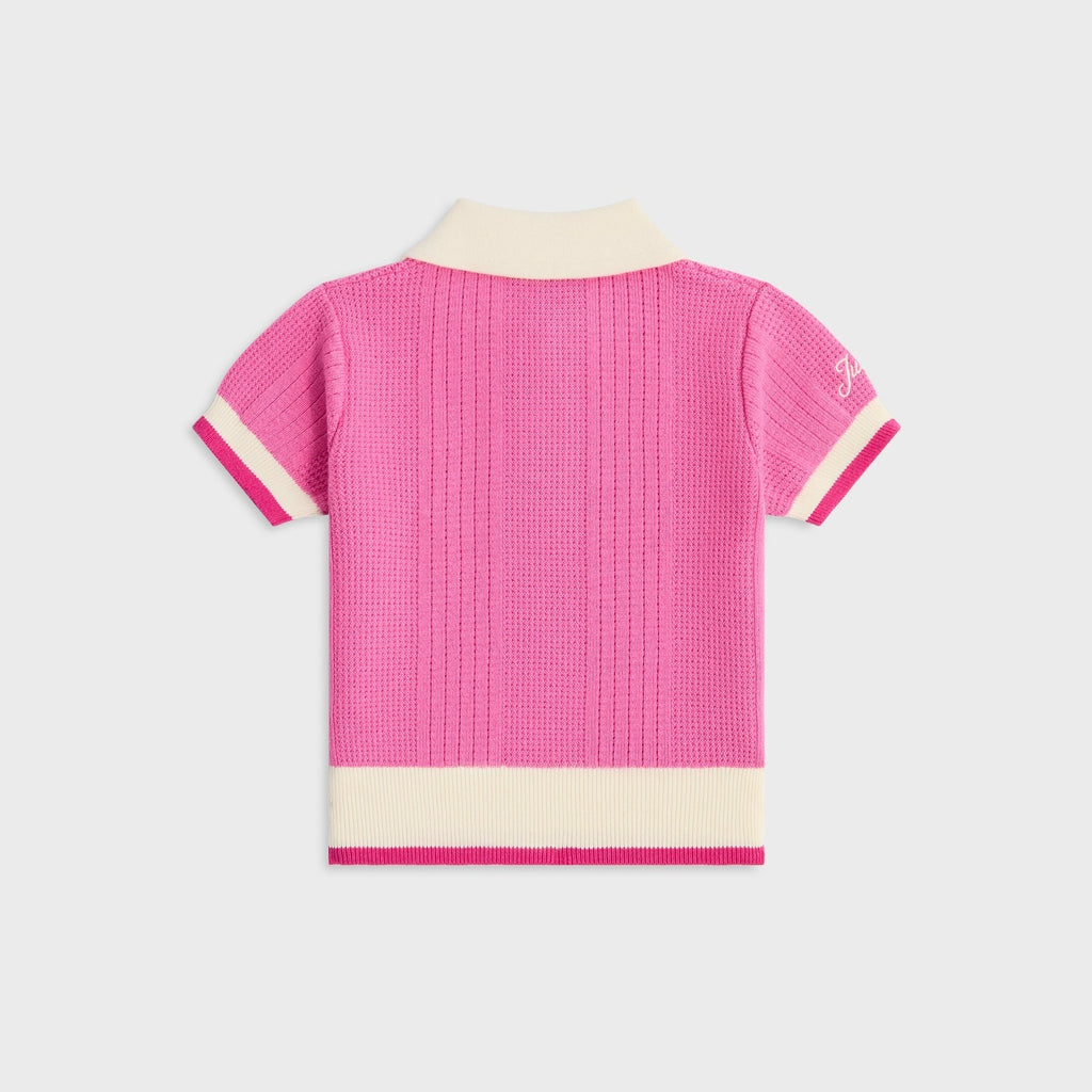 Kith Kids Teagen II Cropped Polo - Daphne