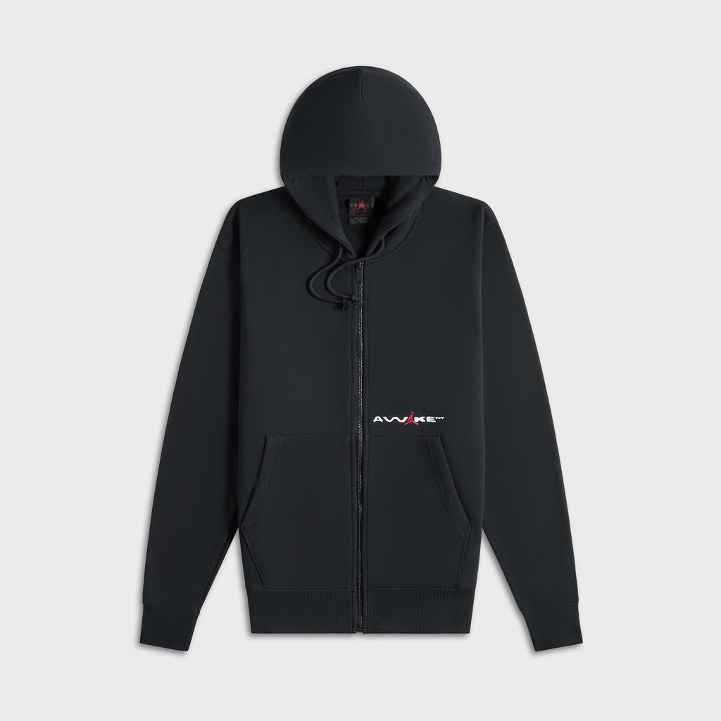 Jordan Jordan x Awake Full-Zip Fleece Hoodie - Black / University Red / White