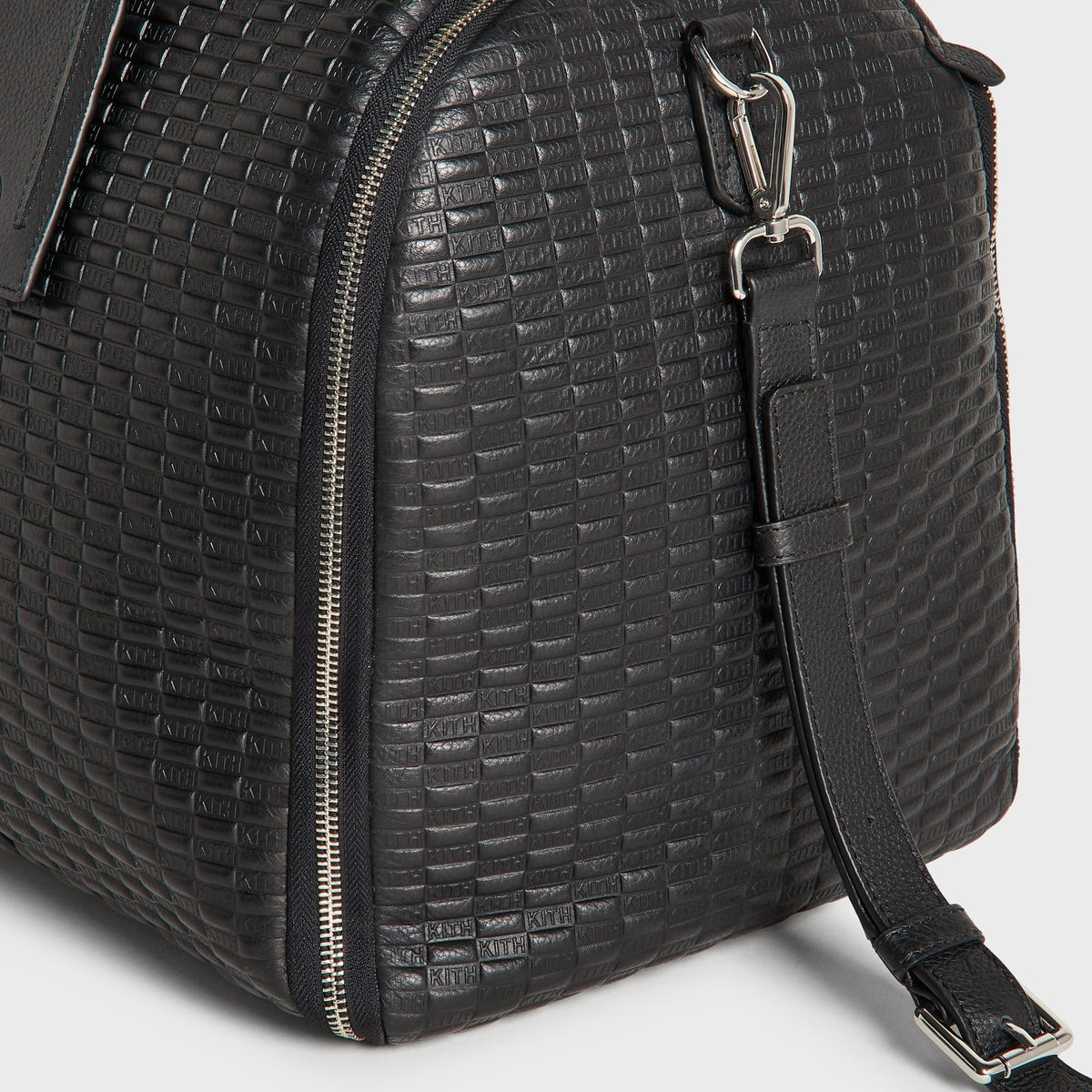 Kith for BMW Leather Travel Garment Duffle Bag - Black