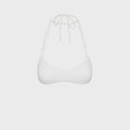 Frankies Bikinis x Jennie Hana Halter Bikini Top - Optic White