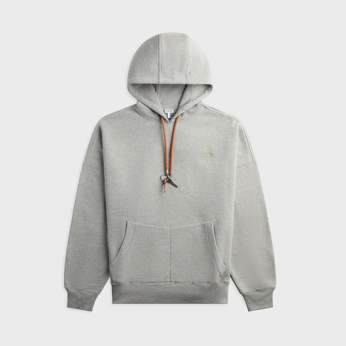 Loewe Cotton Relaxed Fit Hoodie - Grey Melange