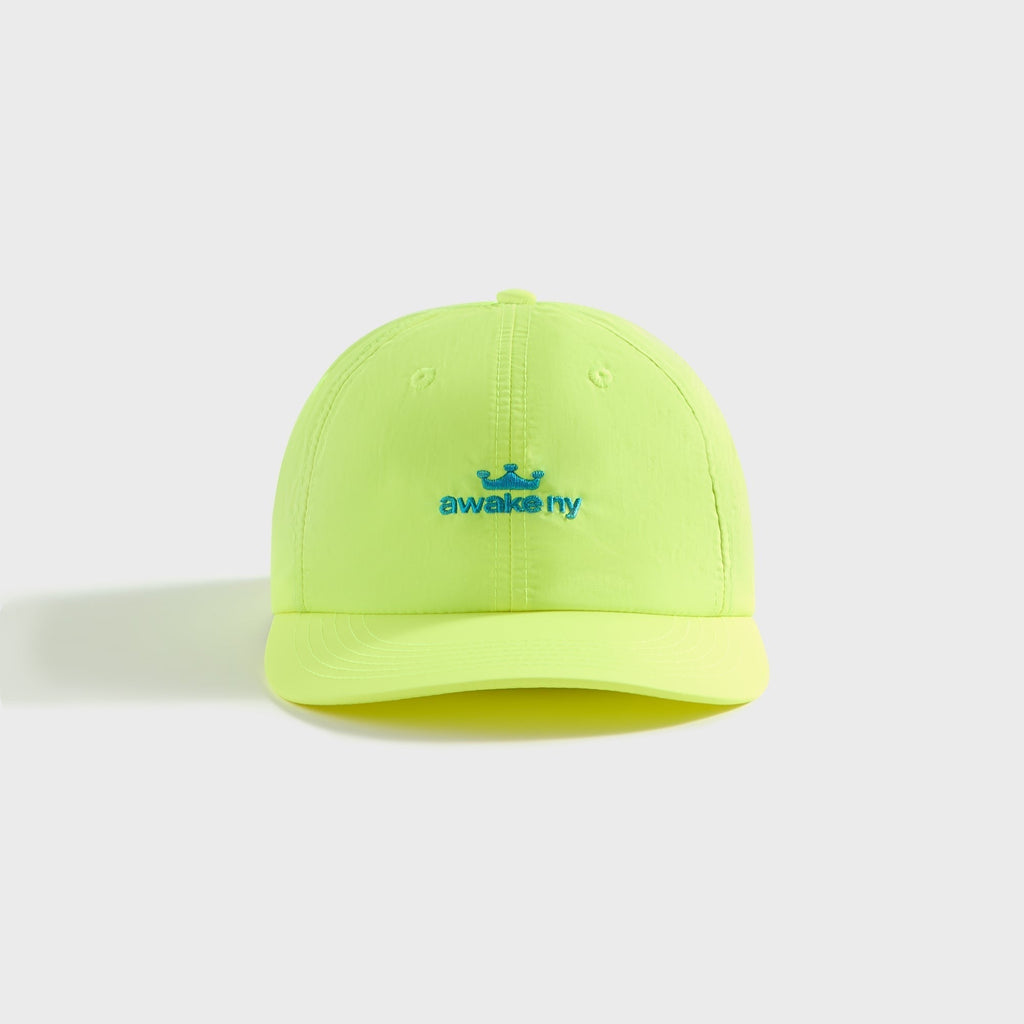 Awake NY Logo Nylon Cap - Lime Green