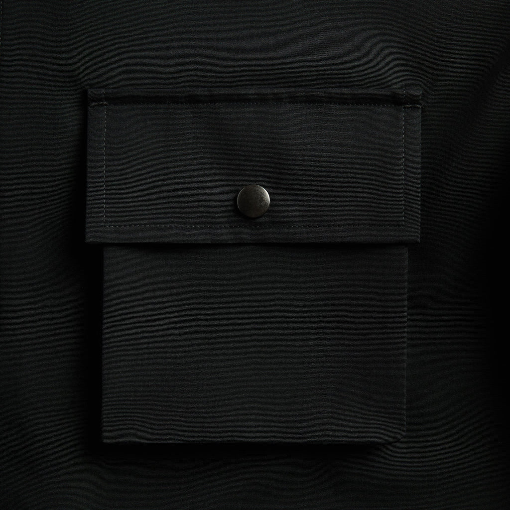Auralee Wool Max Canvas Blouson - Black