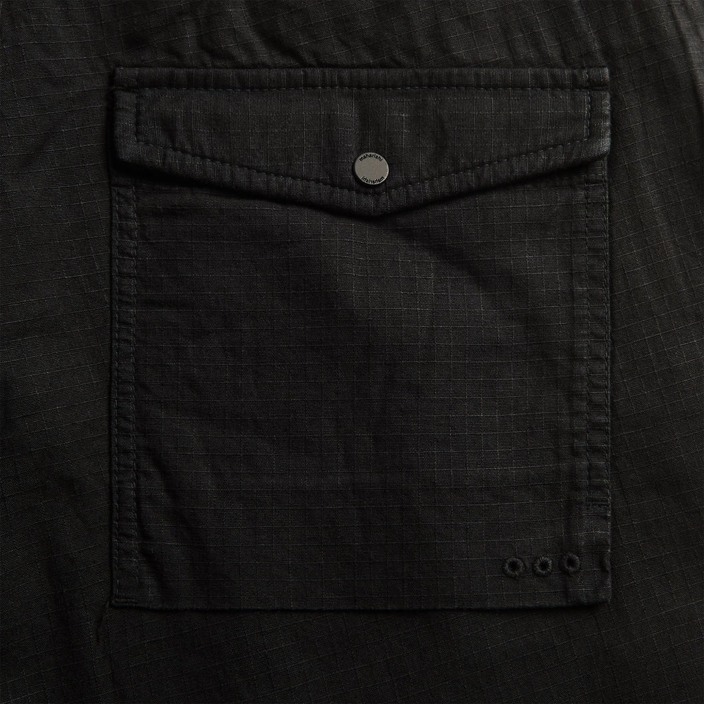 Maharishi 7218 Hemp Ripstop Loose Fit Snopant - Black