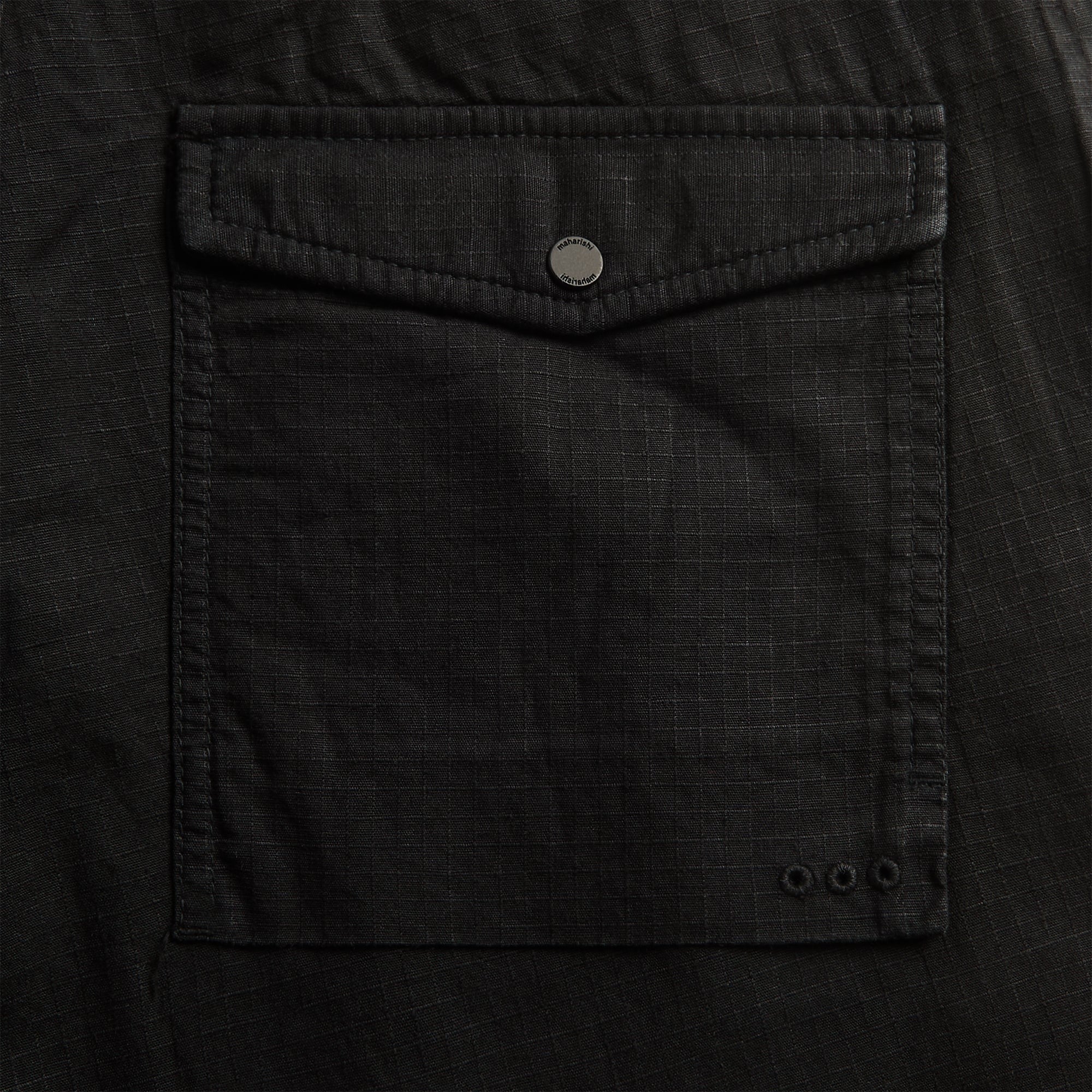 Maharishi 7218 Hemp Ripstop Loose Fit Snopant - Black