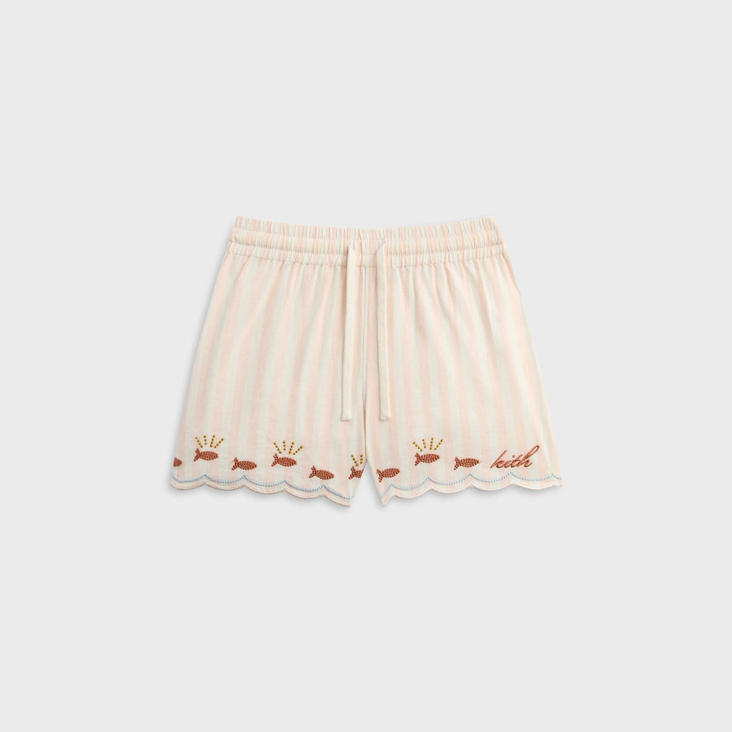 Kith Kids Embroidered Michla Camp Short - Sahara