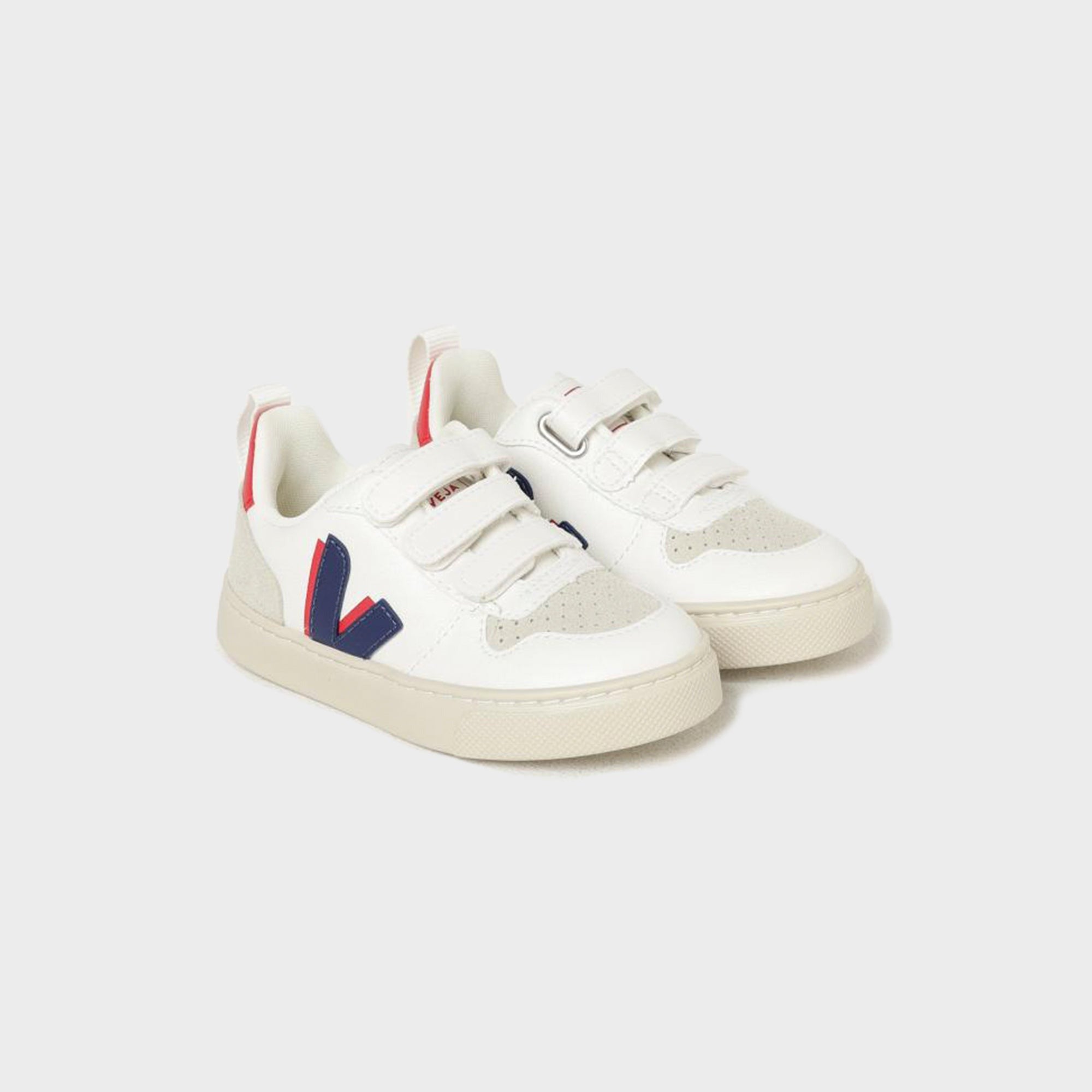 Veja PS V-10 - White / Cobalt Pekin