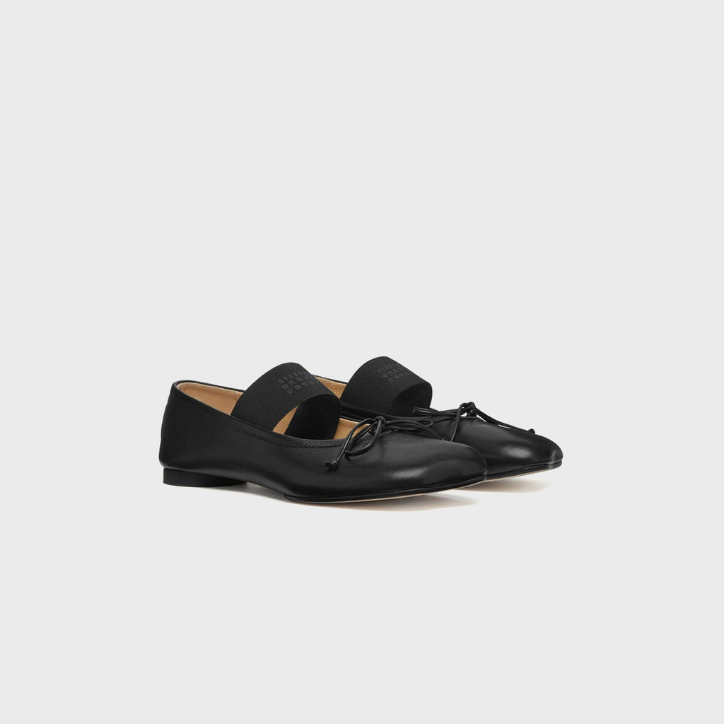 MM6 Maison Margiela Anatomic Numeric Ballerina - Black