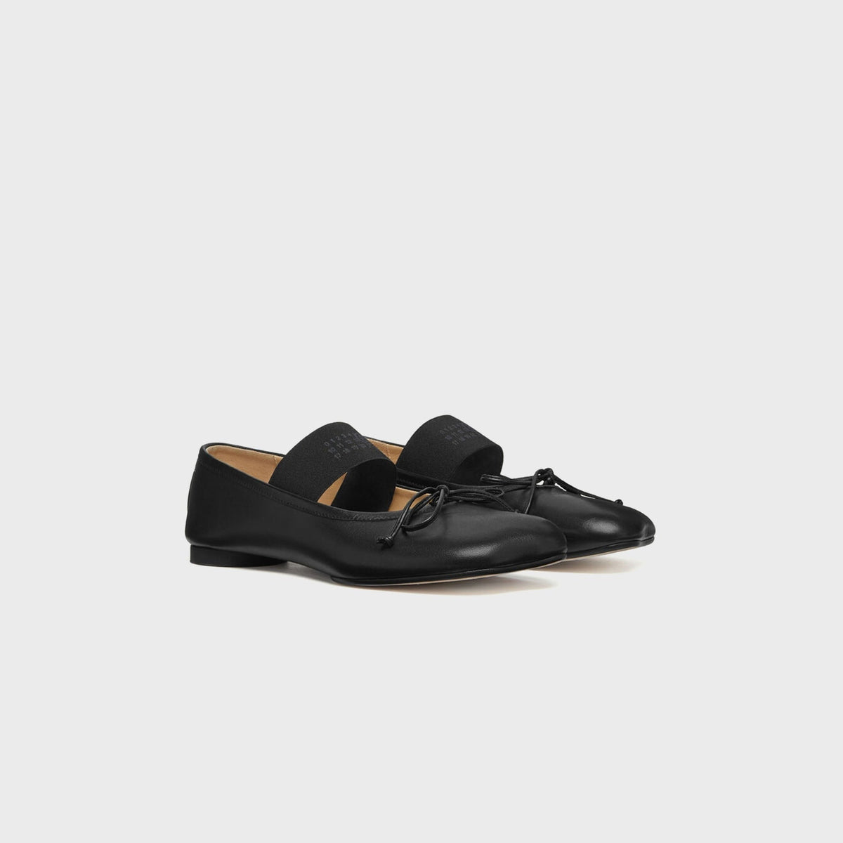 MM6 Maison Margiela Anatomic Numeric Ballerina - Black
