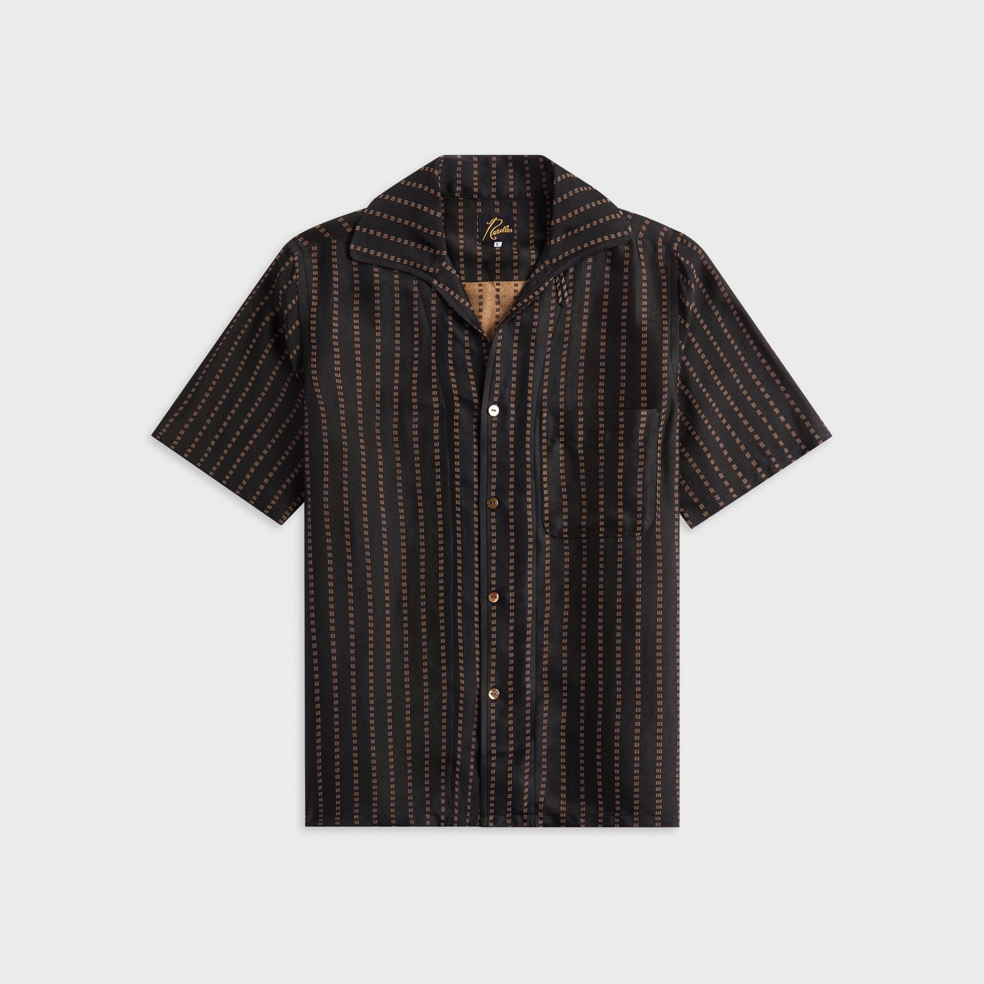 Needles Jacquard Cloth Italian Collar Shirt - Square