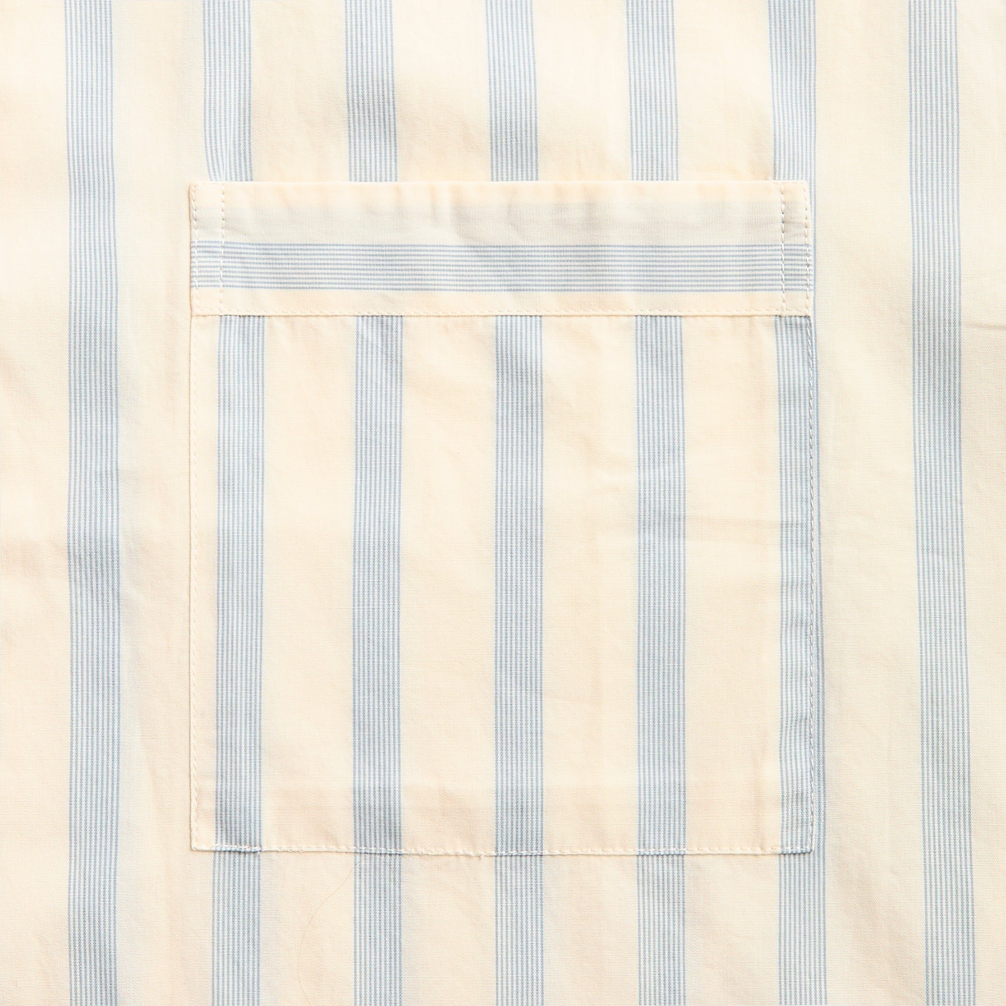 Tekla Poplin Pyjamas Short Sleeve Shirt - Needle Stipes