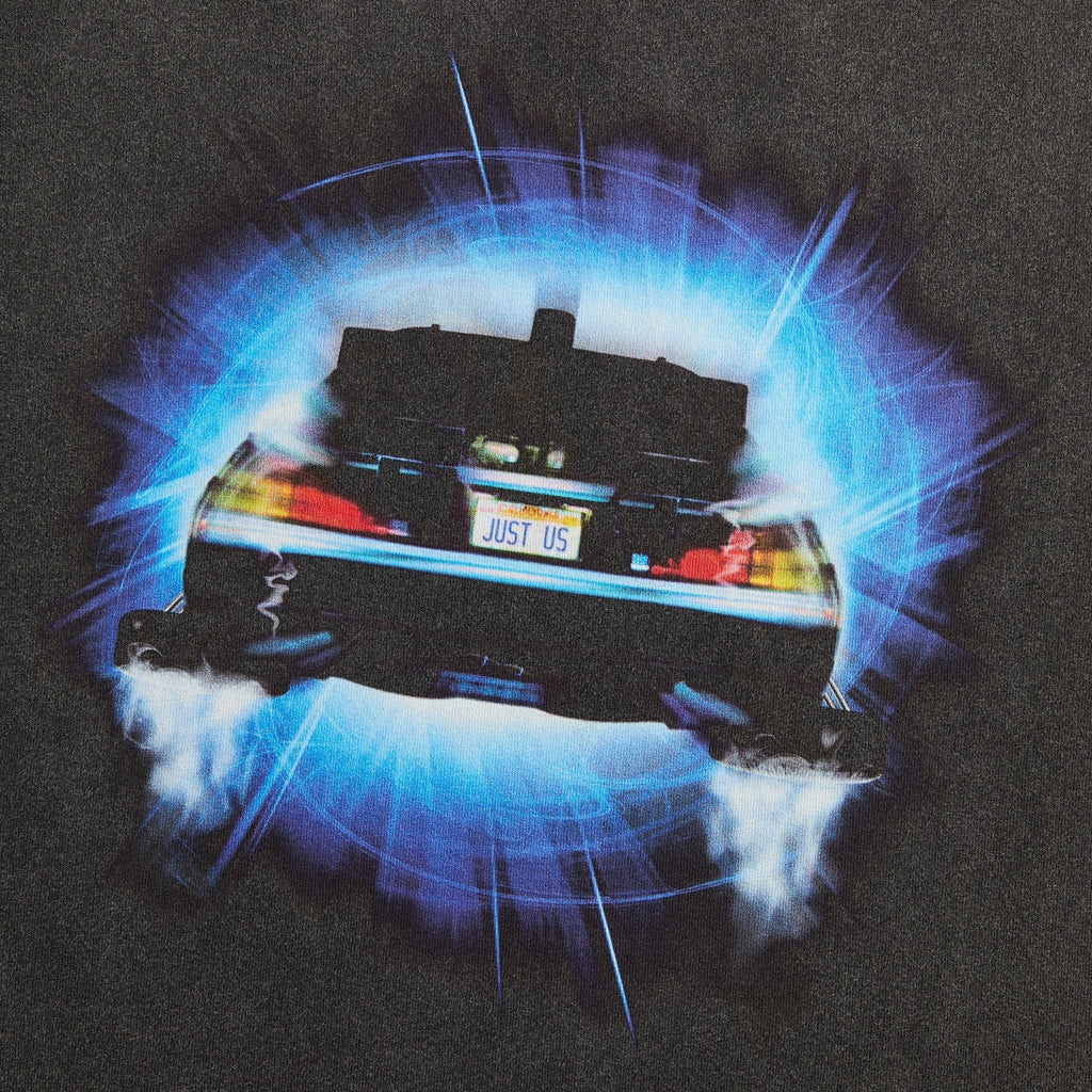 Kith for Back to the Future DeLorean Front Back Vintage Tee - Black