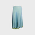 Tae Park Flowy Chiffon Skirt - Sky Blue / Matcha