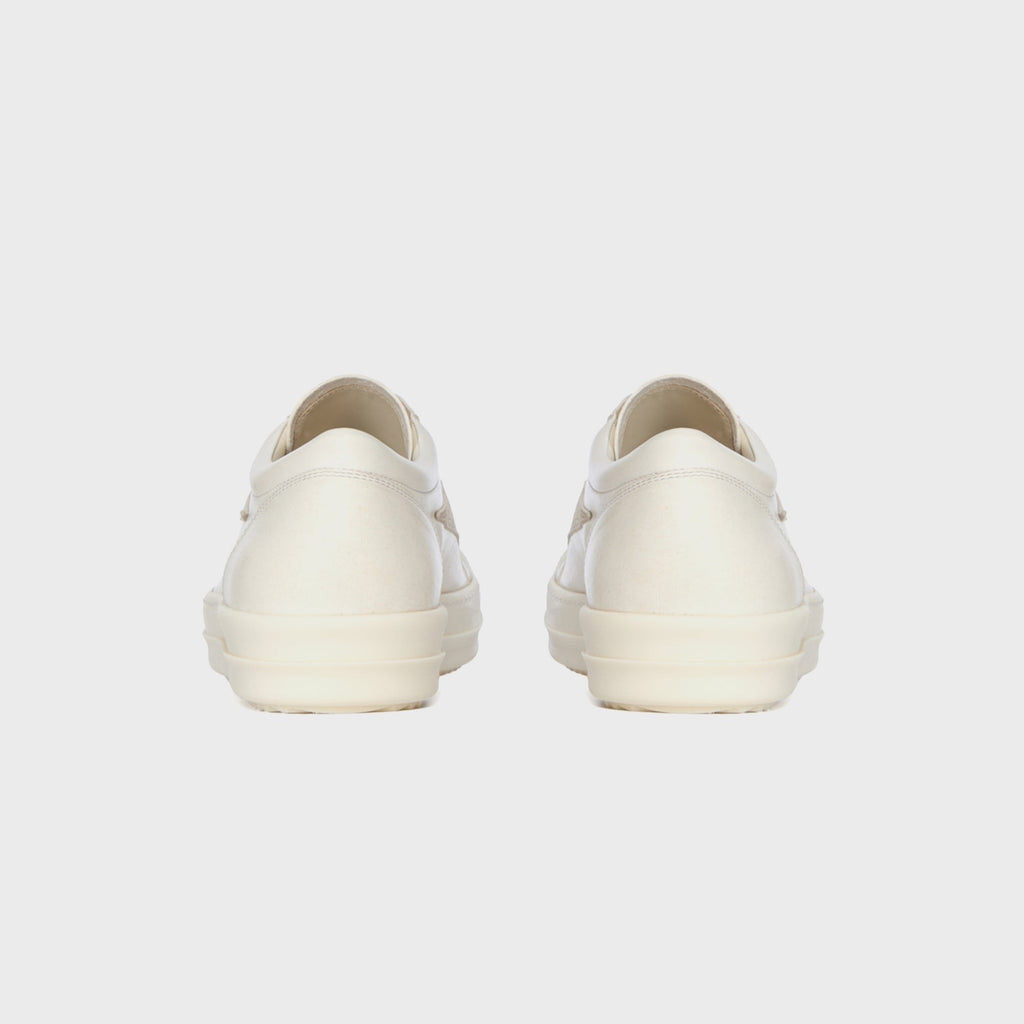 Rick Owens Scarpe In Pelle Vintage Sneaks - Milk / Milk / Milk