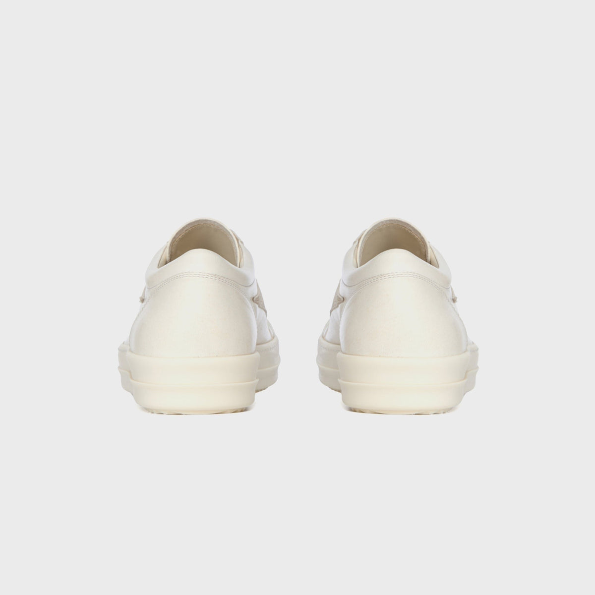 Rick Owens Scarpe In Pelle Vintage Sneaks - Milk / Milk / Milk
