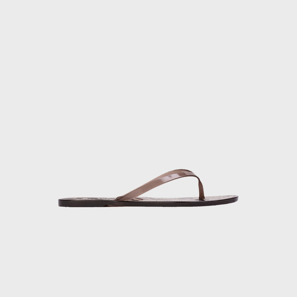 Black Suede Studio Crystal Sandal - Snake / Brown PVC