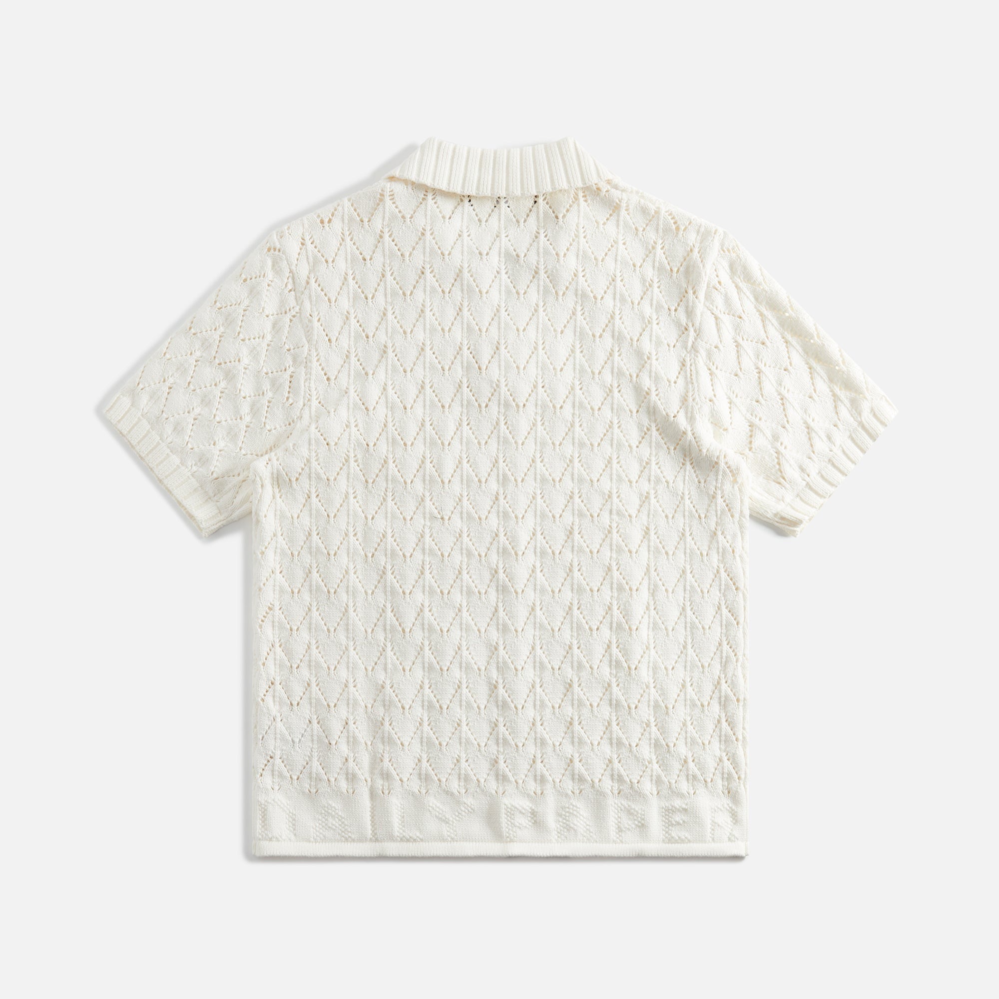 Daily Paper Yinka Relaxed Knit Polo - White