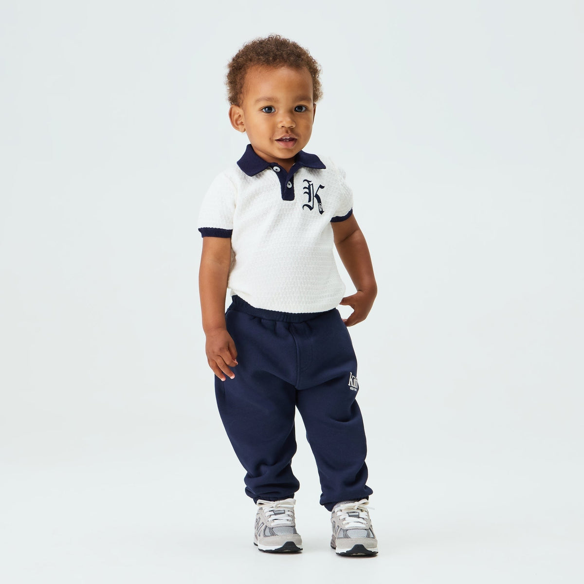 Kith Baby Knit Tilden Short Sleeve Polo Shirt - Silk