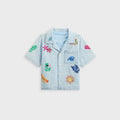 Kith Baby Novelty Thompson Camp Shirt - Light Indigo