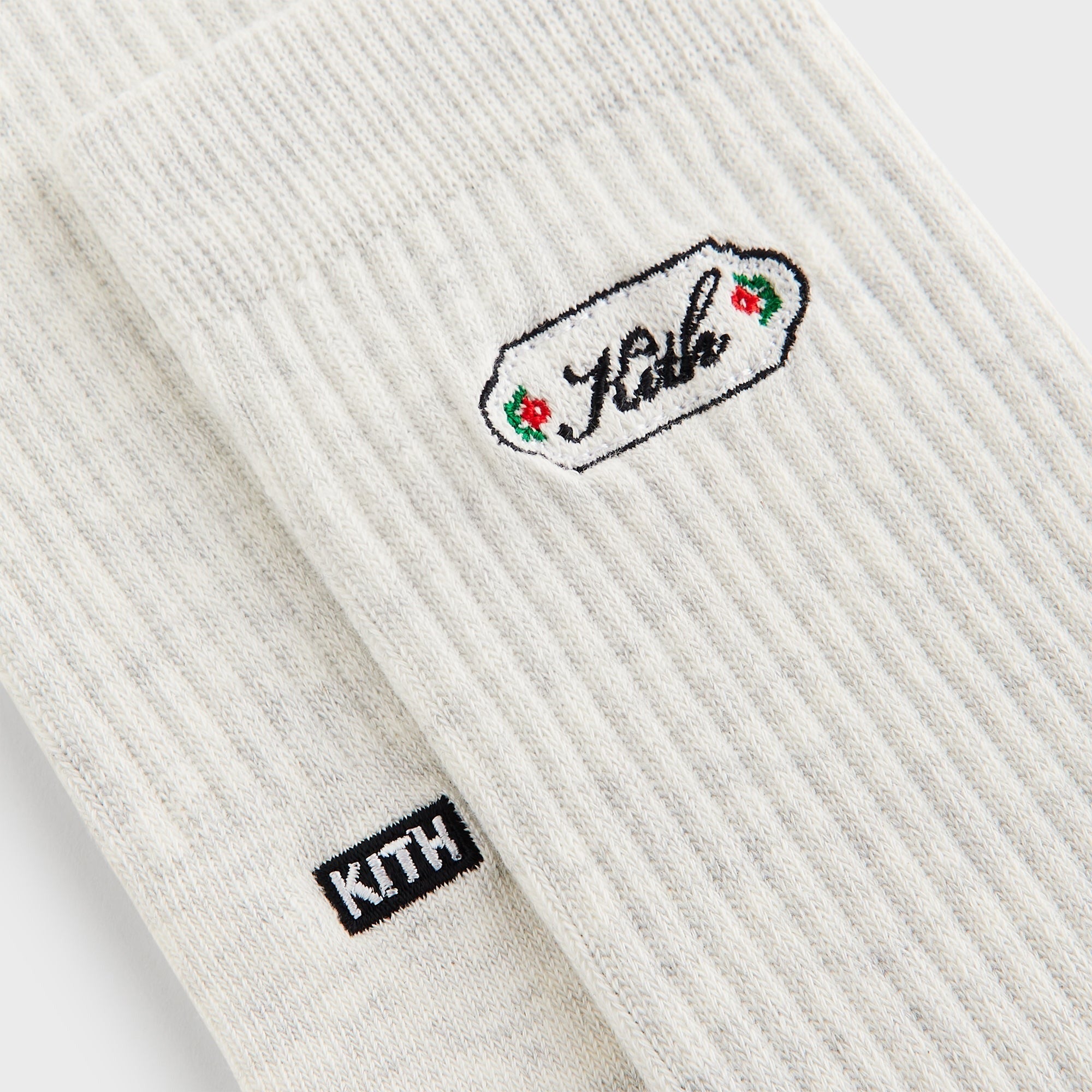 Kith 3-Pack Script Plaque Crew Socks - Multi