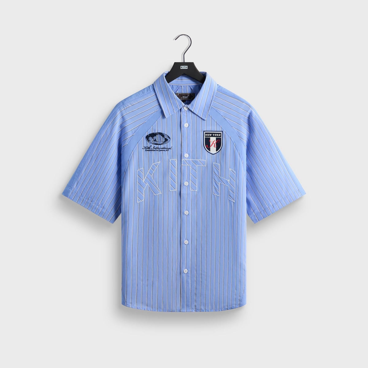 Kith Striped Poplin Shelton Shirt - Bliss