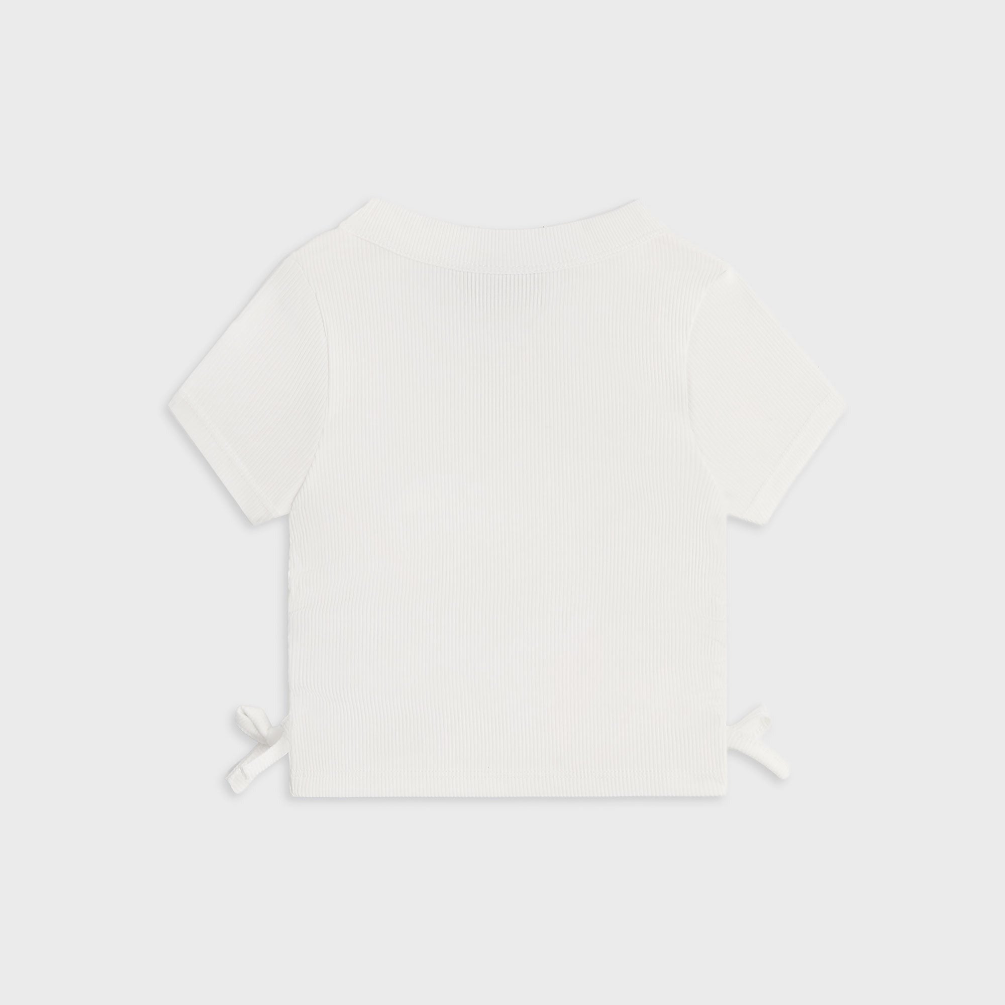 Kith Kids Mulberry Ruched Rib Tee - White
