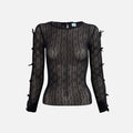 Second Skin Ross Bow Top - Black
